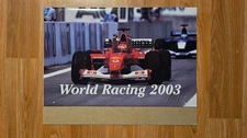 World Racing 2003 Calendar Nascar Paul Oxman UNUSED NEW OLD STOCK Motor Sports