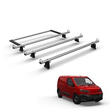 Vauxhall Combo Roof Rack for 2018+ Vans 3x Heavy Duty Roof Bars & Ladder Roller