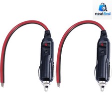 12v Car Cigarette Lighter Plug To Tinned Terminal 2 Pack With 15a Fuse Led Light 12v Car Cigarette Lighter Plug To Tinned Terminal 2 Pack With 15a Fuse Led Light