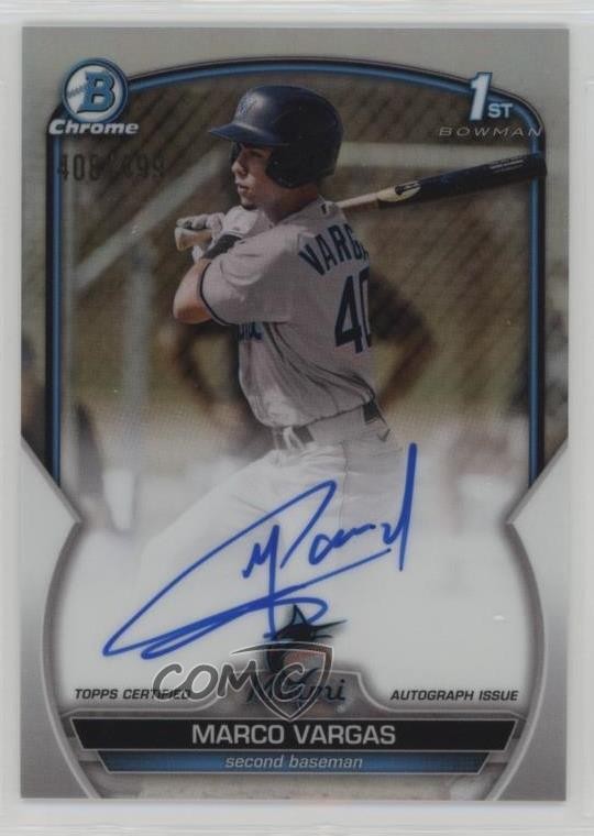 2023 Bowman Chrome Prospect Auto Refractor /499 Marco Vargas #CPA-MVA Auto