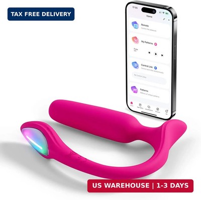 LOVENSE Lush Anal Vibrating Butt Plug Sex Toys, App Controlled Vibrator  with LED | eBay