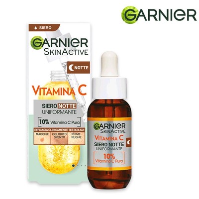 Garnier skinactive Feuchtigkeitsspendende Gesichtslotion Nachtserum Vitamin C Glättend