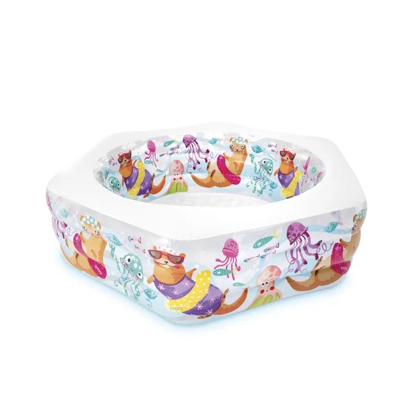 Intex Pool Happy Otter, Wasserbedarf Ca. 540 L, Ablassventil, Boden Aufblasbar,-image