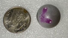 Vintage UV Uranium Marble Glows under Black Light  1910 Estate Farm Find  