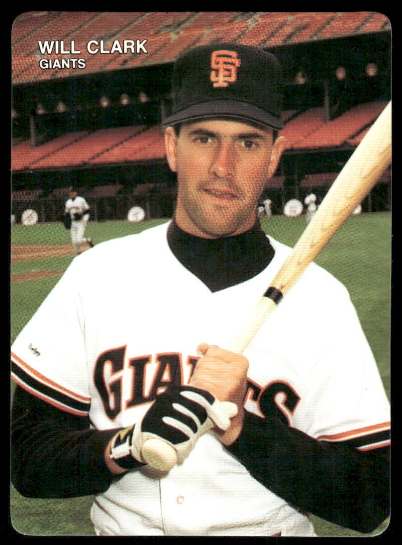 1990 Mother's Cookies Will Clark #2 Will Clark San Francisco Giants NM 070508
