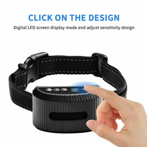 Dog Collar Anti Bark Pet Electric Training Collar Auto Stop Barking Obedience - Picture 11 of 17