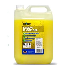 Lemon Gel Floor Cleaner Thick Strong Smell Great & Shiny Multipurpose Cleanux 5L