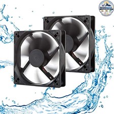 Cooling Fan 120mm 2 Pack 12V DC 3000RPM 2-Wire 3-Pin RV Fridge