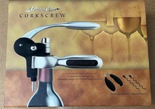 MASTERCLASS CORKSCREW INCLUDES FOIL CUTTER AND 2 REPLACEMENT SCREWS