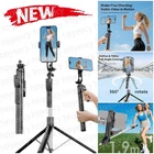 75" Professional Remote Selfie Stick With Cell Phone Holder Camera Tripod Stand