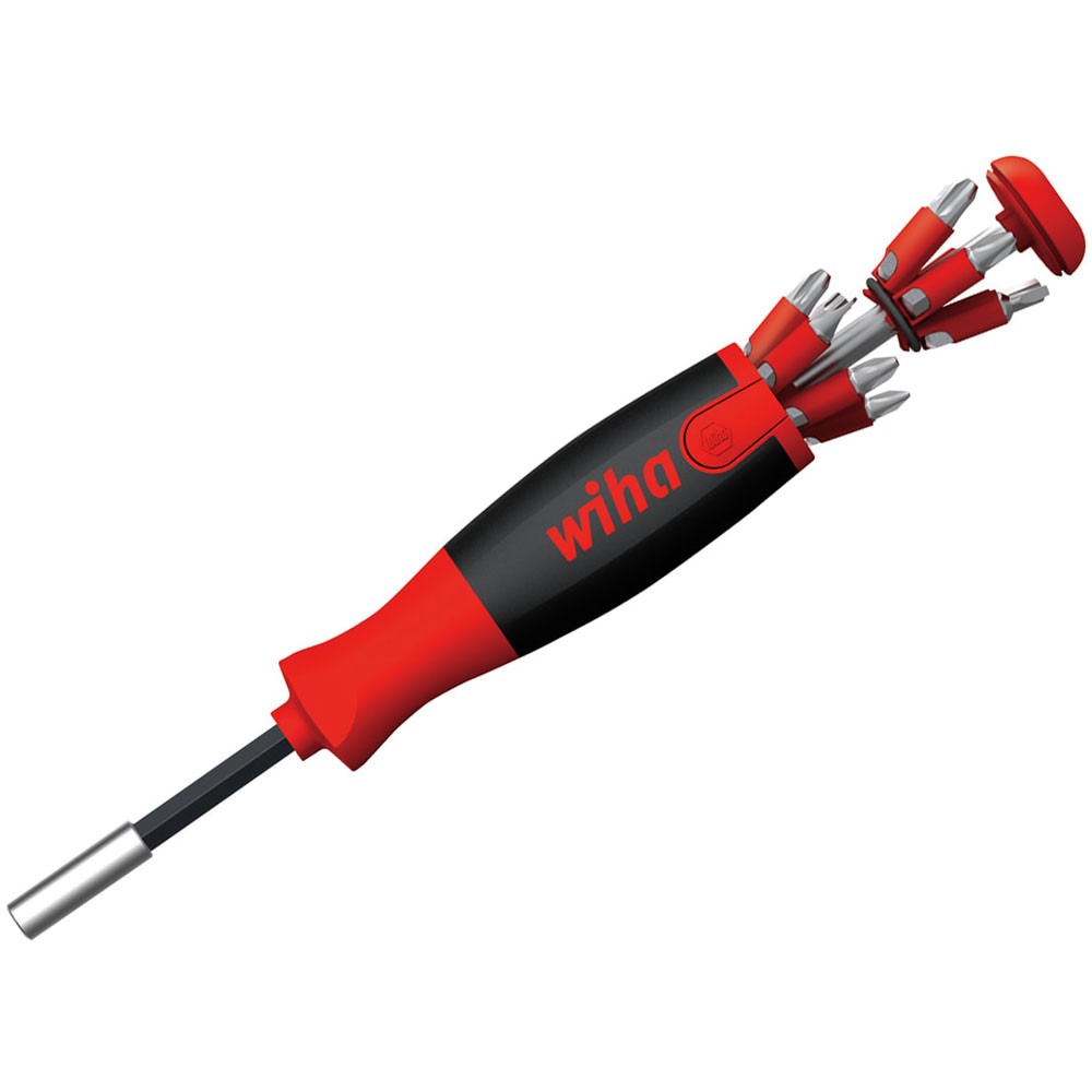 Wiha Black 38605 Liftup 25 Magnetic Screwdriver With Bit Magazine (Sl, Ph, Pz, Tx) - Image 3