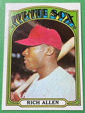 Lot of 2 Dick Allen Topps Baseball Cards: 1972 & 1976