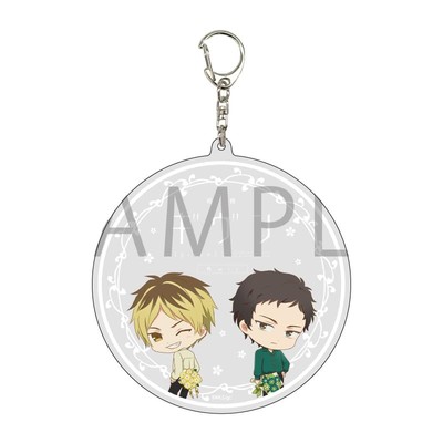 Given Hiiragi mix 02 Design B Colored shirt [Mini] Big acrylic keychain 100mm