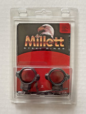 Millett Steel Rings SR00003 Turn-in Standard Rings 1" High Smooth