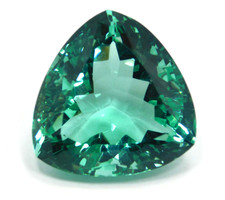 Natural Aquamarine 123.10 Ct Ocean Blue Trillion Cut Loose Gemstone