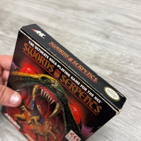 Swords and Serpents Nintendo Entertainment System NES CIB Fully Complete Poster