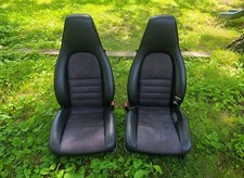 1986 Porsche 944 Oem Front Seats W Drivers Side Power Tracks Script Logo