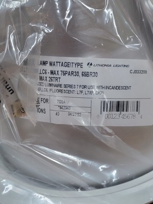 Lithonia Lighting 6'' White Opening Shallow Recessed Light Trim Model No. 702AU