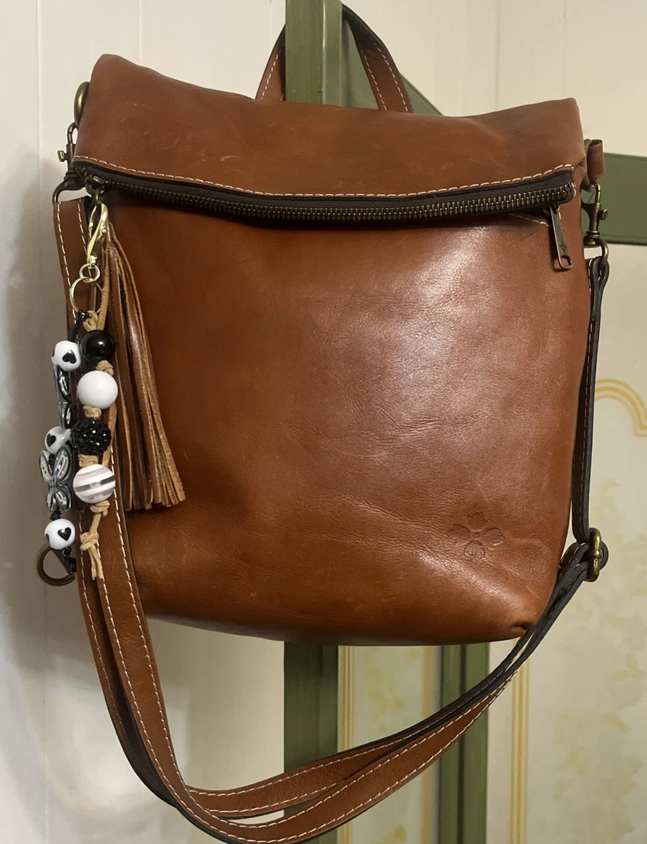 Patricia Nash Backpack Womens Medium Tan Excellent Leather Foldover Tassel Bag Amazon.com: Patricia Nash Luzille 100% Full Grain Leather  main image 4
