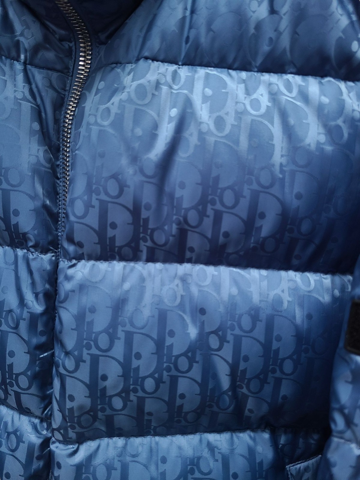 Dior Blue Oblique Down Padding Jacket 149529914 - image 3