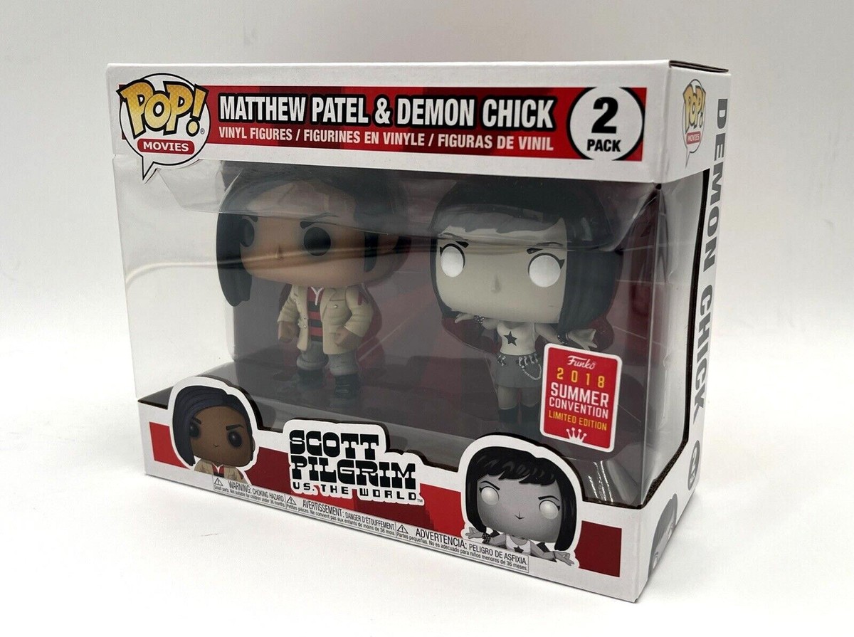 Funko POP Matthew Patel Demon Chick 2-Pack Scott Pilgrim SDCC 2018
