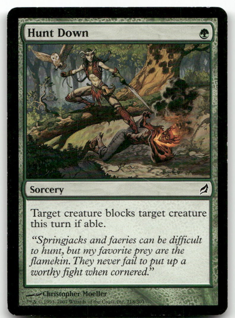 Hunt Down #218 (MP) Lorwyn LRW Magic MTG