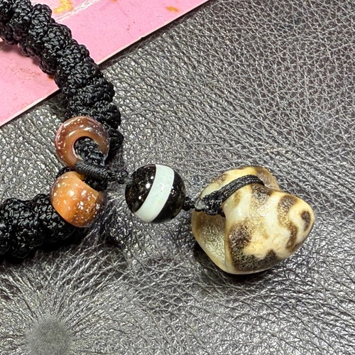Tibetan Nepalese Himalayan Ancient agate Old Dzi Talisman eye Beads Amulet - Picture 7 of 13