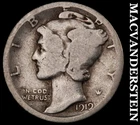 1919-D Mercury Dime- Silver- Scarce Better Date No Reserve #J1864