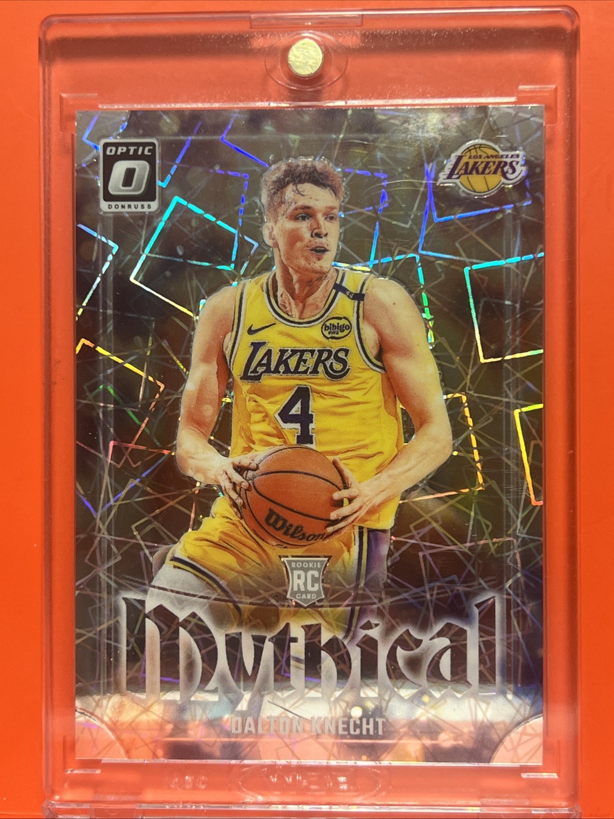 2024-25 Panini Donruss Optic Dalton Knecht Mythical Case Hit SSP RC #5 Lakers