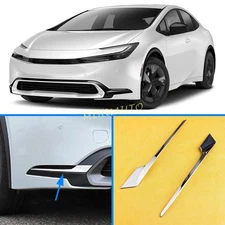 Chrome Car Front Bumper Fog Light Cover Strip Trims For 2023-2025 Toyota Prius