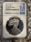 🔥2021 W Silver Eagle NGC PF70 ULTRA CAMEO Heraldic Eagle T-1 Back Highest Grade