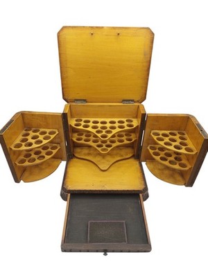 Antiker Schwarzwälder Zigarrenschrank Humidor Räucherkasten Höhle um 1890