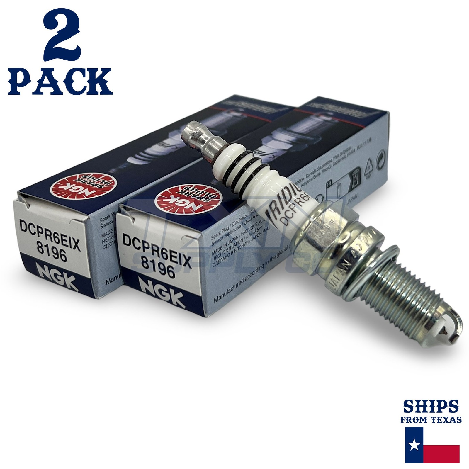NGK 8196 Iridium Spark Plug DCPR6EIX - 2 Pack