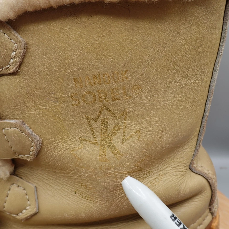 Sorel Botas Mujer 9.5 Marrón Nanook Impermeable Forrado Invierno Botas de Nieve Canadá Fla Foto 2 de 4