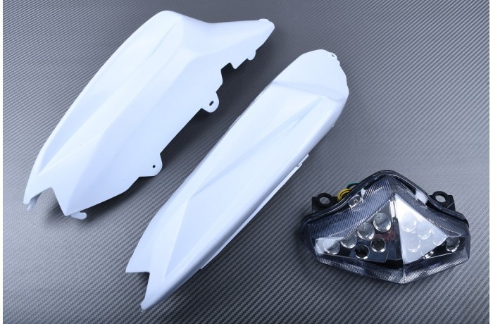 Réparer moto Kawasaki ER6N pack coque brute et feu arrière net