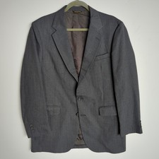 COAT TAILS GIMBEL'S Vtg Gray Striped BLAZER SUIT COAT JACKET Men's 42R