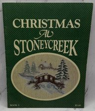VTG Christmas at Stoney Creek Cross Stitch Patterns Book 5 1984