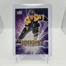DAVID PASTRNAK 2019-20 Upper Deck Pure Energy Insert #PE-32 Boston Bruins 
