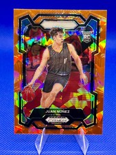 2024 Panini Prizm Draft Picks Juan Nunez Orange Ice RC #36
