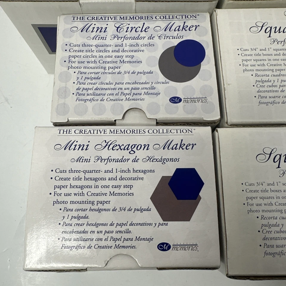 Creative Memories Scrapbooking Shape Maker Hole Punch Cuts Lot Of 7 - Image 2 of 4