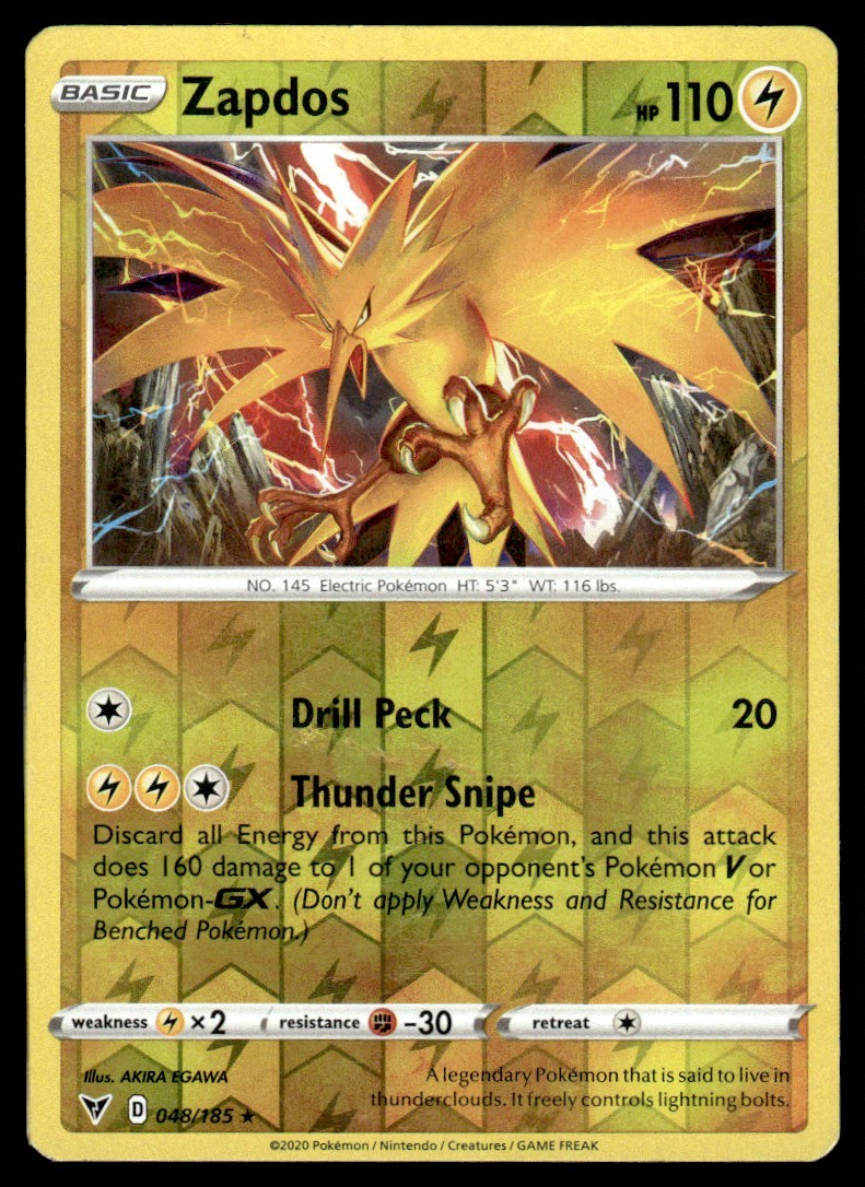 Sword & Shield - Vivid Voltage Zapdos #48