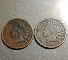 1898-1899 Indian Head Small Cent Lot (2) BN Philadelphia Business Strike KM#90