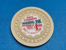 1-paul Cummins Roaring 20s -seattle Washington Casino Chip -z-3913