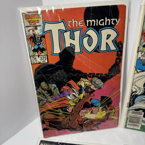 Lot Of 6 Vintage Marvel Comics The Mighty Thor From The 80's - Picture 2 of 7