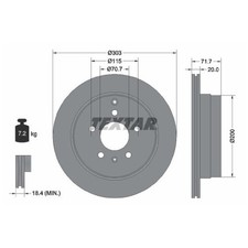 2x Bremsscheibe hinten für Opel Antara A L07 | 26252250