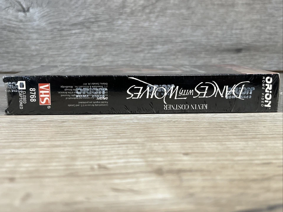 VHS Dances with Wolves 1990 Film Orion Home Video Watermark FACTORY SEALED - Image 4 of 4