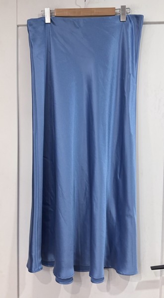 SEED Satin Slip Skirt Sz 16 Blue