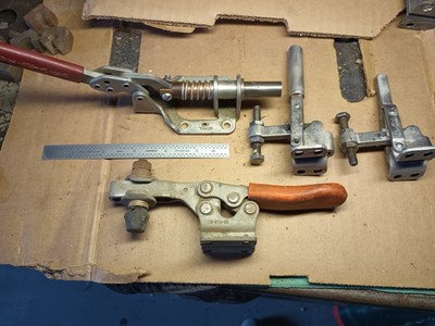 Lot Of 4 Destaco  Horizontal Hold Down Toggle Locking Clamps 