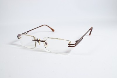 Sean John Brille SJ1014 Unisex Braun 210 Randlos Metall Brille Brillengestell 53mm