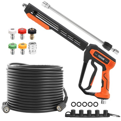 #ad #ad Pressure Washer Gun Hose Kit 50 FT High Power Wand Extension 5 Nozzle M22 $91.10